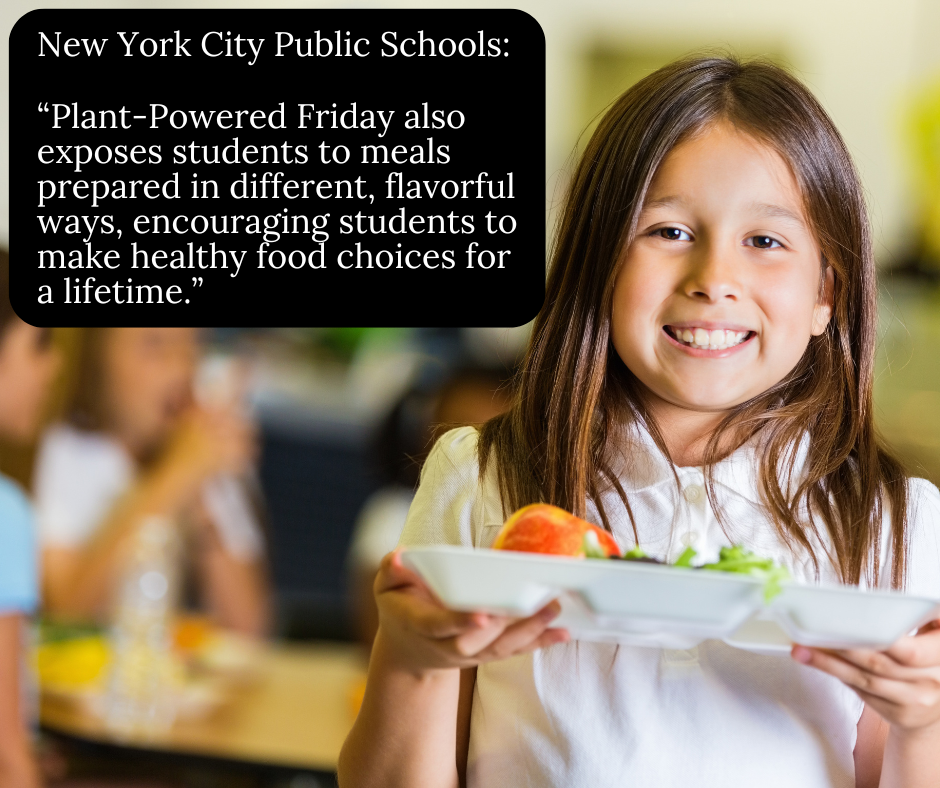 New York Public Schools off plant-based meals
